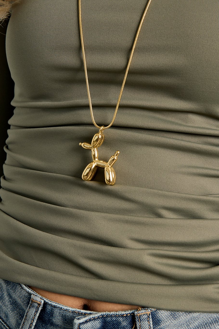 Edelstahl Lange Halsketten Tier Casual Täglich Einfache Serie frauen schmuck h5Bild3